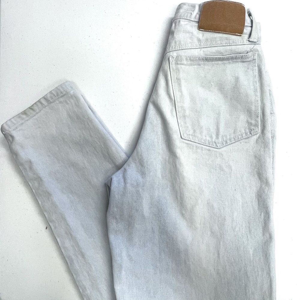 Mom Jeans Vintage ZENA High Rise Tapered Leg Acid Light Wash